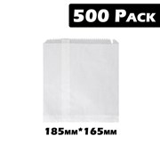 1W White Bags  500 Pack