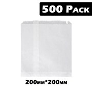 2W White Bags  500 Pack