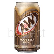 AW Root Beer Soda Can 355ml  12 Pack