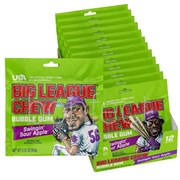 Big League Chew Sour Apple Bubblegum Chewing Gum Pouch 60g  12 Pack
