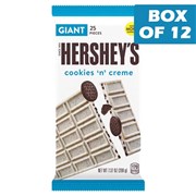 Hersheys Cookies N Cream Giant Candy Bar 208g  12 Pack