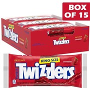 Twizzlers Twists Strawberry King Size 141g  15 Pack