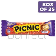 Cadbury Picnic Chocolate  Peanut Bar 46g  25 Pack