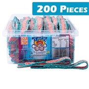 TNT Sour Straps Blue Raspberry Tub 200 Pieces