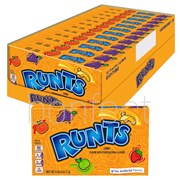 Wonka Runts Assorted Fruit Shape Hard Candy Movie Theater Box 141g  12 Pack
