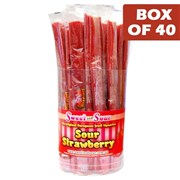 Sweet N Sour Cable Tub  Strawberry 40g  40 Pack