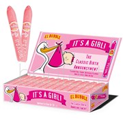 El Bubble Its a Girl Pink Bubble Gum Cigar Box 36 Pack