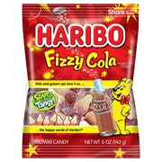 Haribo Fizzy Cola Bag 142g  12 Pack