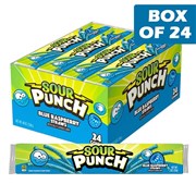 Sour Punch Candy Straws  Blue Raspberry 57g  24 Pack