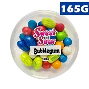 Sweet N Sour Tub  Bubble Gum 165g