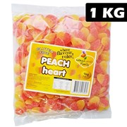 Lolliland Peach Hearts Lollies Bag 1kg