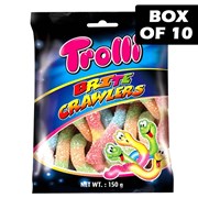 Trolli Brite Crawlers Bag 150g  10 Pack