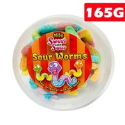Sweet N Sour Tub  Sour Worms 165g