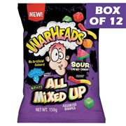 Warheads All Mixed Up Sour Chewy Candy 150g  12 Pack