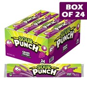Sour Punch Candy Straws  Grape 57g  24 Pack