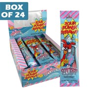 Sour Power Candy Straws  Cotton Candy 50g  24 Pack