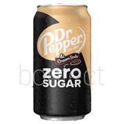 Dr Pepper Cream Soda Zero Sugar Can 355ml  12 Pack