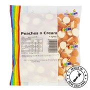 Rainbow Lollies Bag  Peaches Crream 1kg