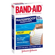 BandAid Waterproof Tough Strips Extra Large Strips 10 Pack
