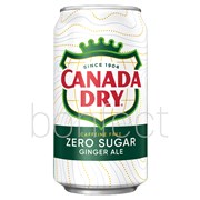 Canada Dry Ginger Zero Sugar Soda Can 355ml  12 Pack