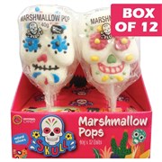 Skull Marshmallow Pop 40g  12 Pack