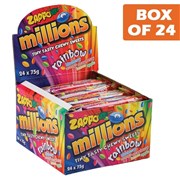 Zappo Millions Rainbow Tiny Tasty Chews 75g  24 Pack