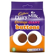Cadbury Bags Giant Buttons Orange 85g  10 Pack