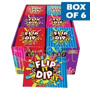 Flip It Dip It Gummy Sticks  Sour Dip 96g  6 Pack