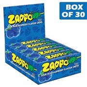 Zappo Sour Blue Raspberry Chews 29g  30 Pack