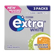 Wrigleys Extra Melon Mint Chewing Gum 3 Piece  20 Pack