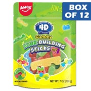 Amos 4D Gummies Sour Building Sticks Bag 1kg