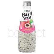 Dr Basil Lychee Flavor Seed Glass Bottle 290ml  24 Pack