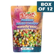 Hisnack Freeze Dried Candy Skittles 120g  12 Pack