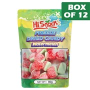 Hisnack Freeze Dried Candy Watermelon 80g  12 Pack