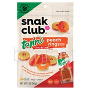 Snak Club Tajin Chili  Lime Peach Gummy Rings 142g  6 Pack