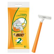 BIC 2 Sensitive Mens Razors 5 Pack