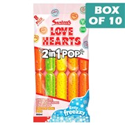 Swizzels Love Hearts 2in1 Ice pops  10 Pack