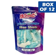 Hisnack Freeze Dried Candy Blue Shark 80g  12 Pack