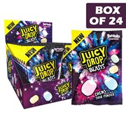 Bazooka Juicy Drop Blast Chews Fillled With Sour Powder 45g  24 Pack