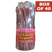 Sweet N Sour Cable Tub  Sour Raspberry 40g  40 Pack