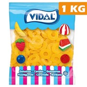 Vidal Pineapple Rings Gummy Lollies Bag 1kg