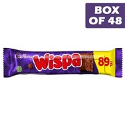 Cadbury Wispa Chocolate Bar 36g  48 Pack