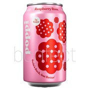 Poppi Raspberry Rose Prebiotic Soda 355ml  12 Pack