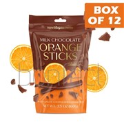 Milk Chocolate Covered Dried Orange Sticks 100g  12 Pack