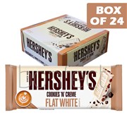 Hersheys Cookies  Creme Flat White Bar 38g  24 Pack