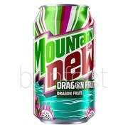 Mountain Dew Dragon Fruit Soda Can 355ml  12 Pack
