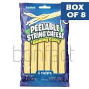 Peelable String Cheese Gummy Candy 113g  8 Pack