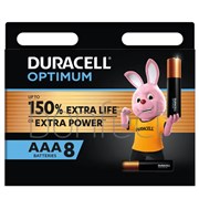 Duracell Optimum Alkaline AAA 8 Pack Batteries