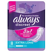 Always Discreet Pads Long Plus 8 Pack