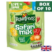 Rowntrees Safari Mix Sweet Bag 115g  10 Pack
